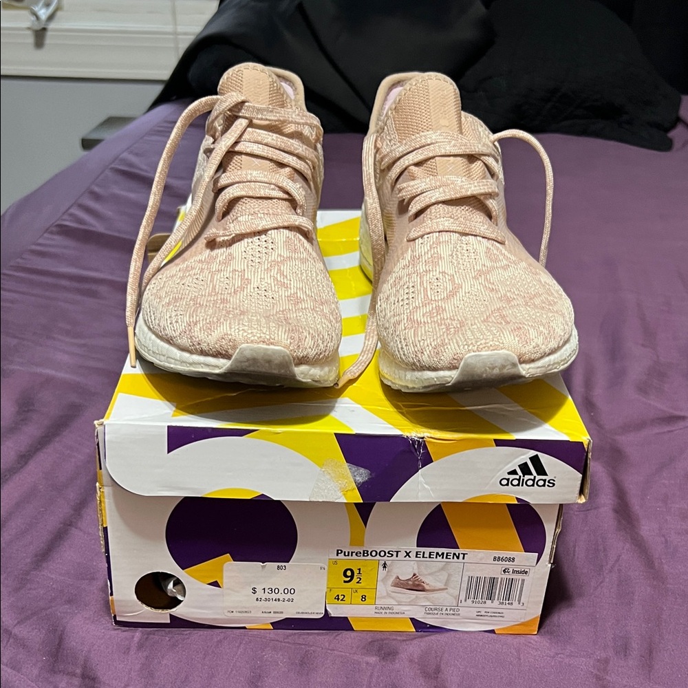 adidas PureBOOST X Element Blush Knit Women's Runners